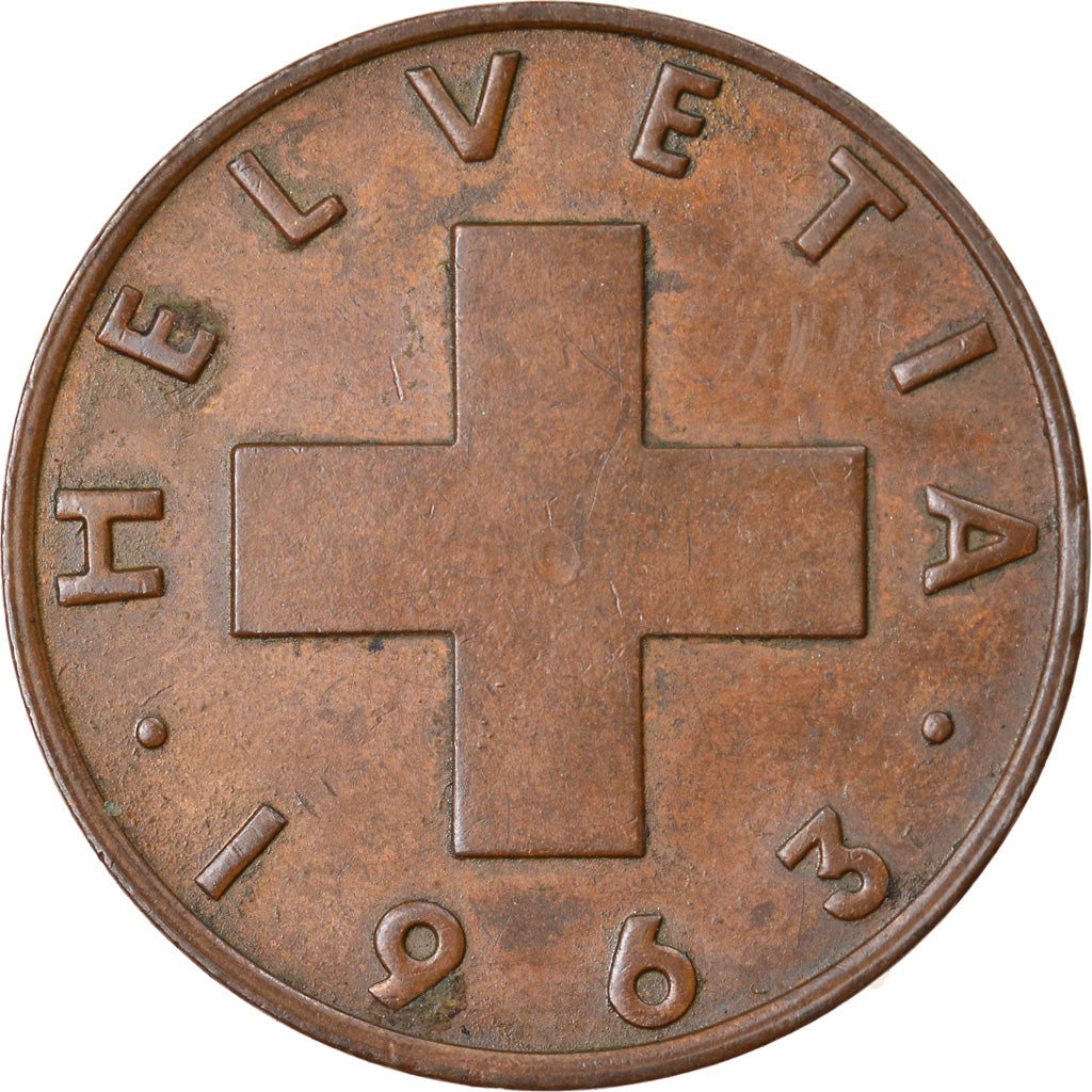 Monnaie, Suisse, 2 Rappen, 1963, Bern, TTB, Bronze, KM:47