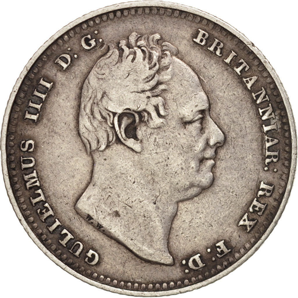 Großbritannien, William IV, Shilling, 1834, SS, Silber, KM:713