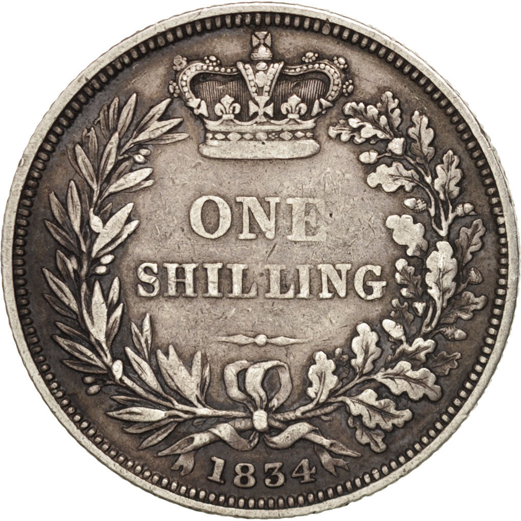Großbritannien, William IV, Shilling, 1834, SS, Silber, KM:713