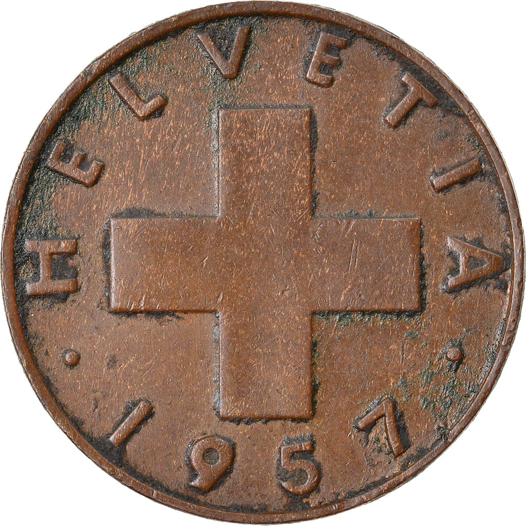 Monnaie, Suisse, Rappen, 1957, Bern, TTB, Bronze, KM:46