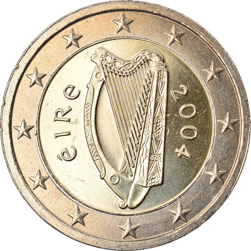 IRELAND REPUBLIC, 2 Euro, 2004, Sandyford, MS(65-70), Bi-Metallic, KM:39
