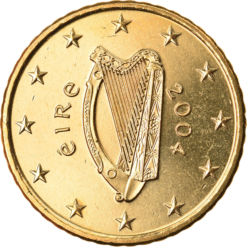 REPÚBLICA DE IRLANDA, 50 Euro Cent, 2004, Sandyford, FDC, Latón, KM:37