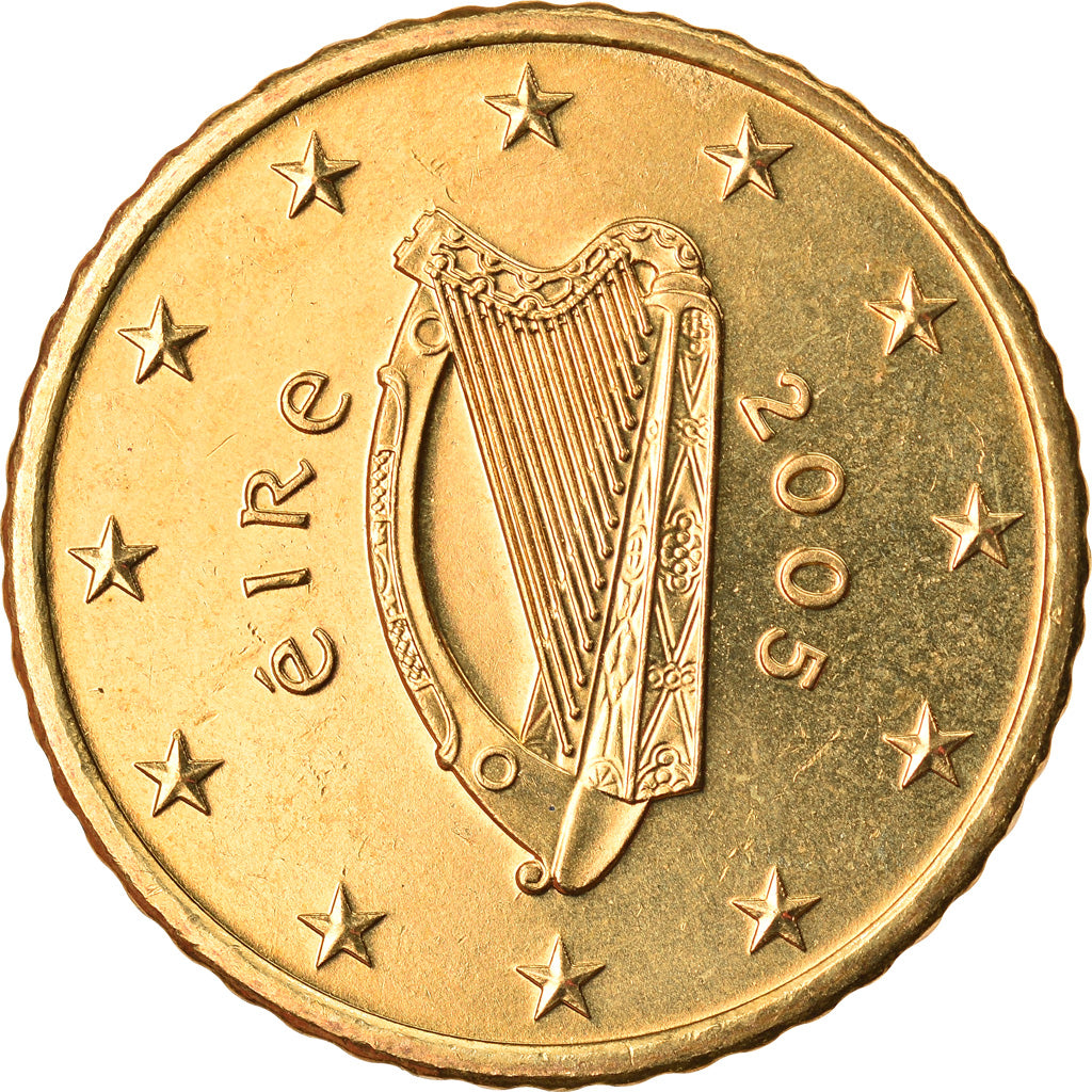 REPUBLIEK IERLAND, 50 Euro Cent, 2005, Sandyford, UNC-, Tin, KM:37