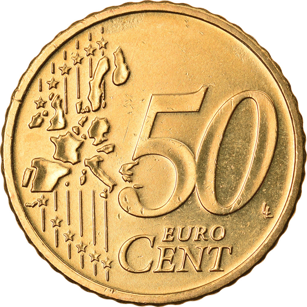 REPUBLIEK IERLAND, 50 Euro Cent, 2005, Sandyford, UNC-, Tin, KM:37