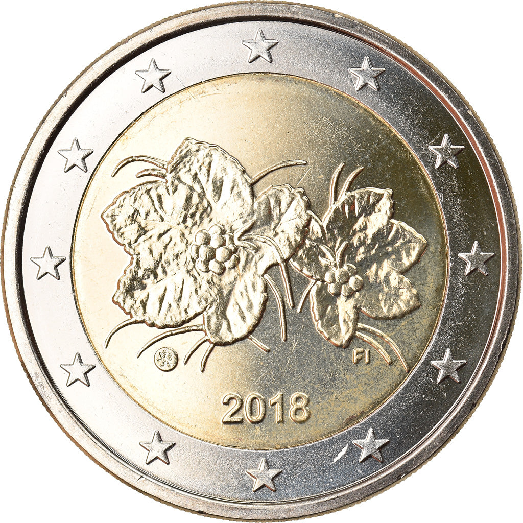 Finlandia, 2 Euro, 2018, Vantaa, SC, Bimetálico