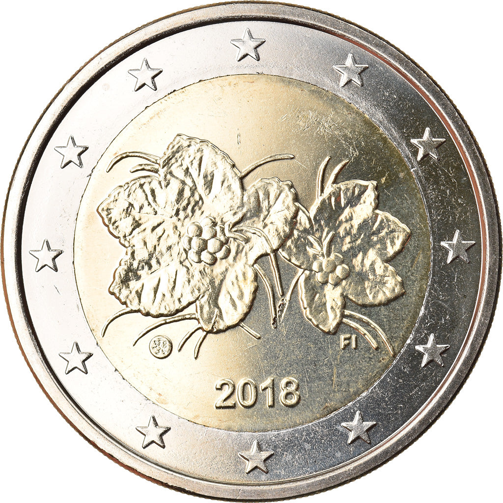 Finland, 2 Euro, 2018, Vantaa, MS(63), Bi-Metallic