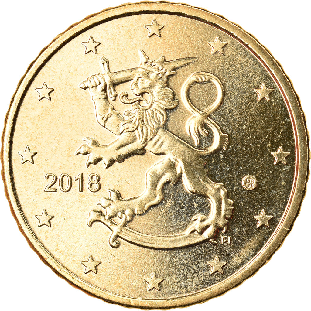 Finlandia, 50 Euro Cent, 2018, Vantaa, SPL, Ottone