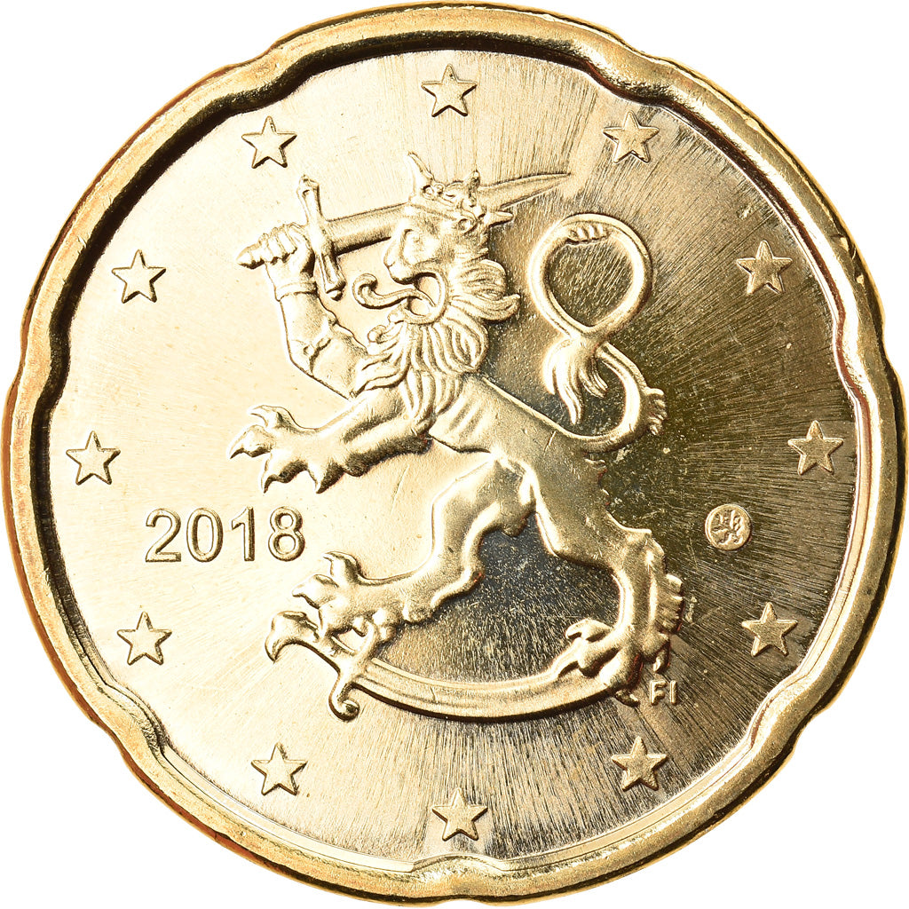Finlande, 20 Euro Cent, 2018, Vantaa, SPL, Laiton