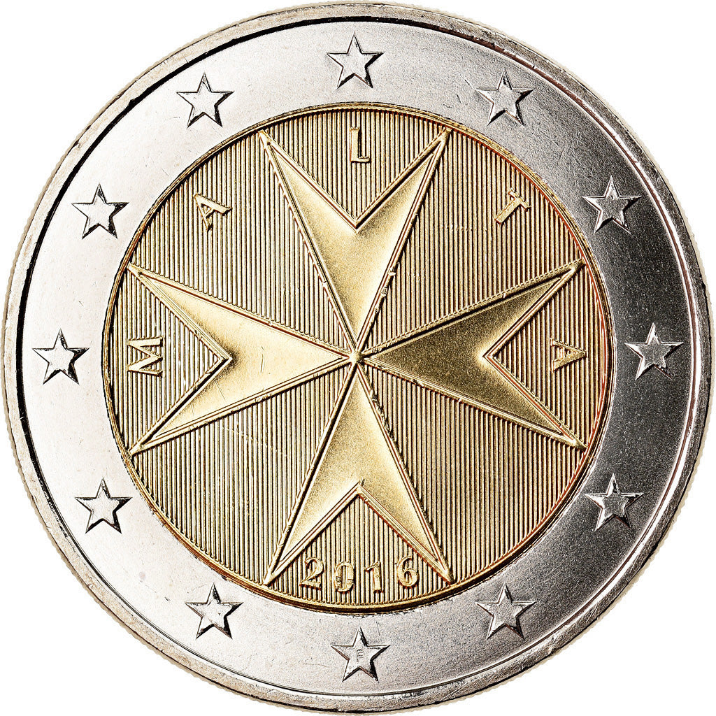 Malta, 2 Euro, 2016, MS(63), Bimetaliczny