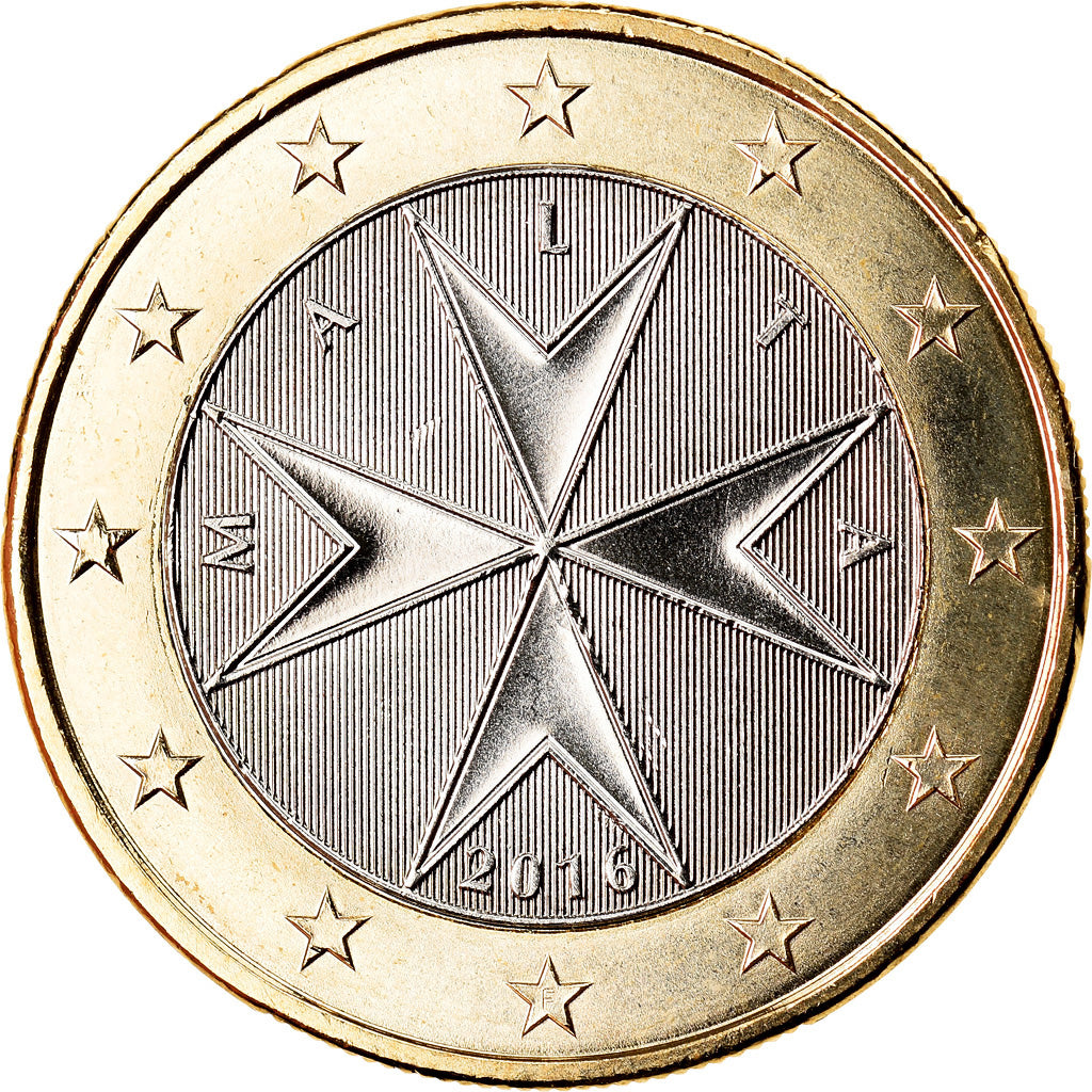 Malta, Euro, 2016, UNZ, Bi-Metallic