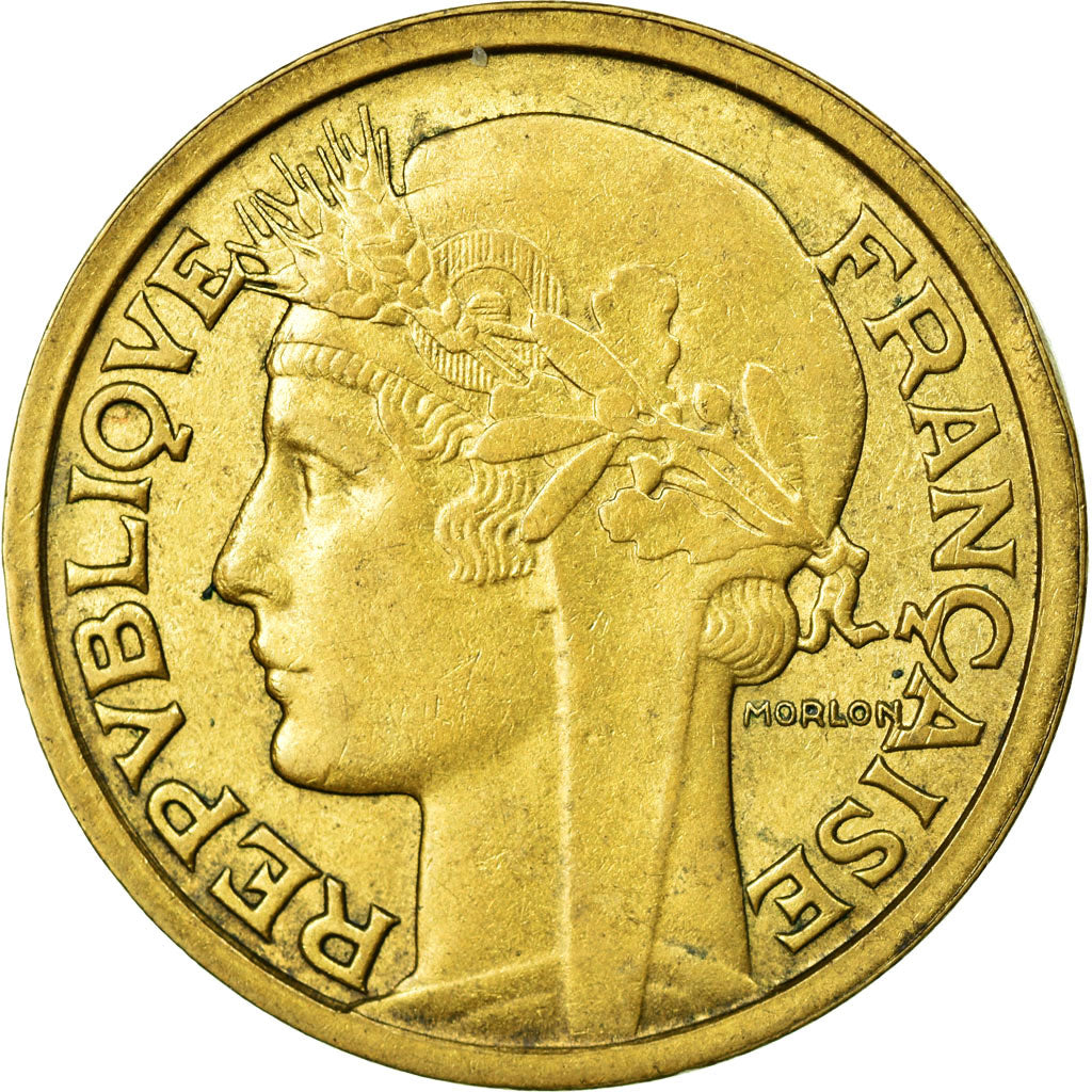 Monnaie, France, Morlon, 2 Francs, 1938, TTB+, Aluminum-Bronze, KM:886