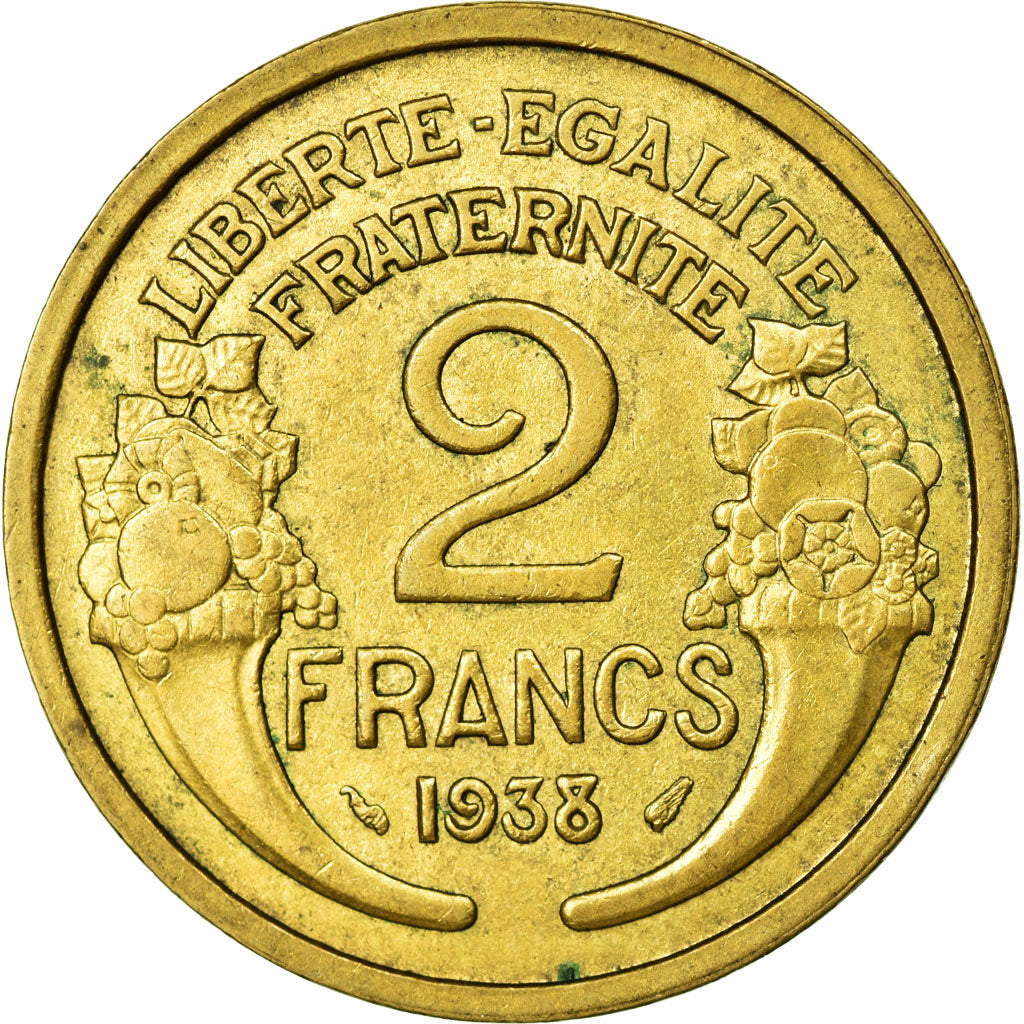 Monnaie, France, Morlon, 2 Francs, 1938, TTB+, Aluminum-Bronze, KM:886
