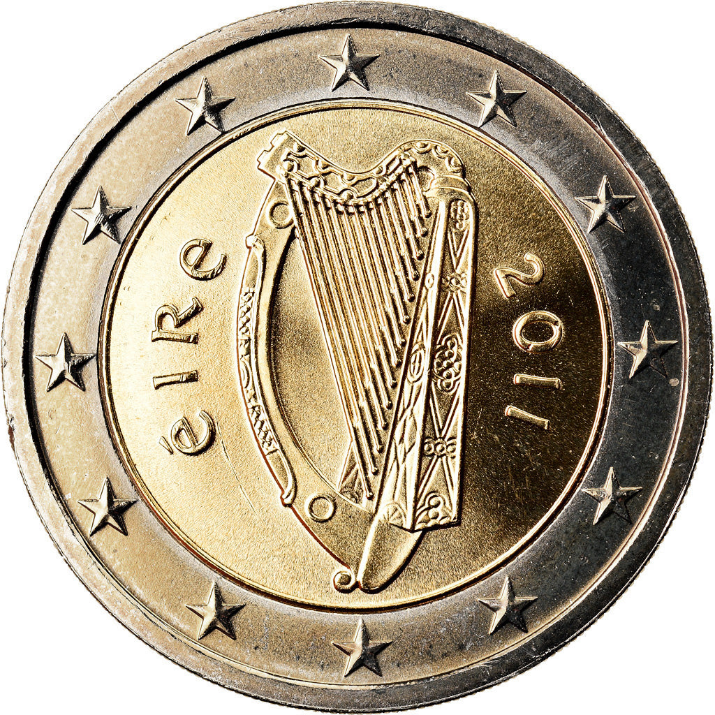 IRELAND REPUBLIC, 2 Euro, 2011, BU, MS(65-70), Bi-Metallic, KM:51
