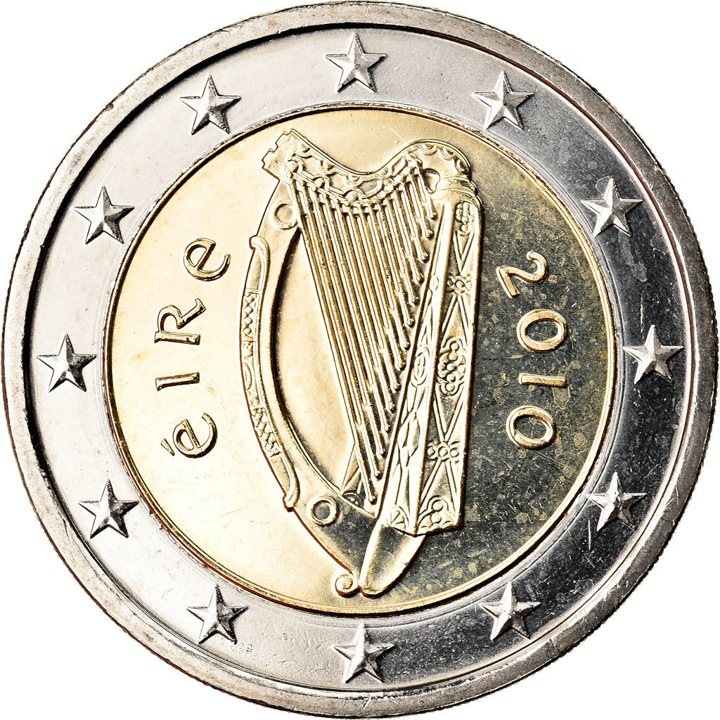 IRELAND REPUBLIC, 2 Euro, 2010, BU, MS(65-70), Bi-Metallic, KM:51