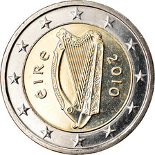 IRELAND REPUBLIC, 2 Euro, 2010, BU, MS(65-70), Bi-Metallic, KM:51