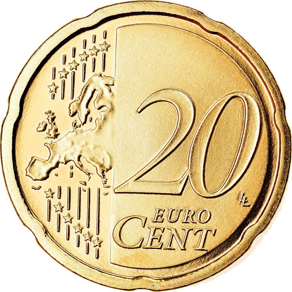 REPUBBLICA D’IRLANDA, 20 Euro Cent, 2007, BE, FDC, Ottone, KM:48