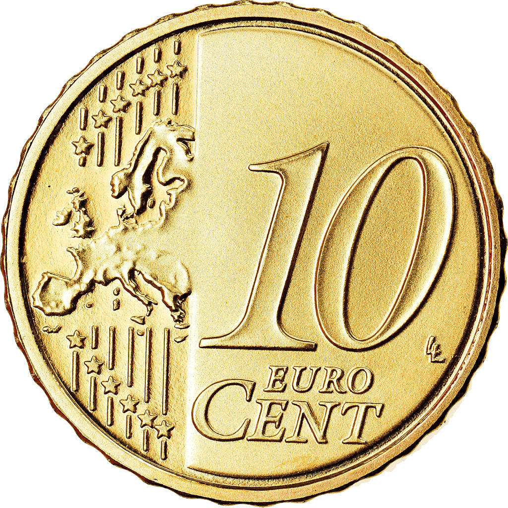 REPUBLIEK IERLAND, 10 Euro Cent, 2007, BE, FDC, Tin, KM:47