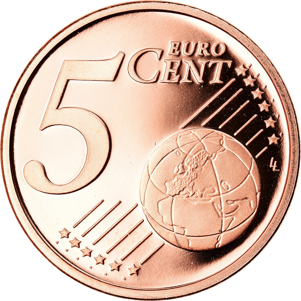 REPUBLIEK IERLAND, 5 Euro Cent, 2007, Sandyford, BE, FDC, Copper Plated Steel