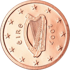 IRELAND REPUBLIC, 2 Euro Cent, 2007, Sandyford, BE, MS(65-70), Copper Plated