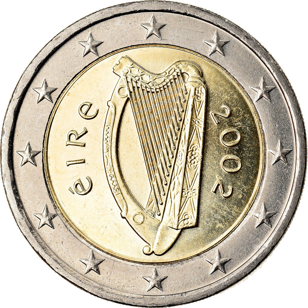 REPUBLIEK IERLAND, 2 Euro, 2002, Sandyford, UNC-, Bi-Metallic, KM:39