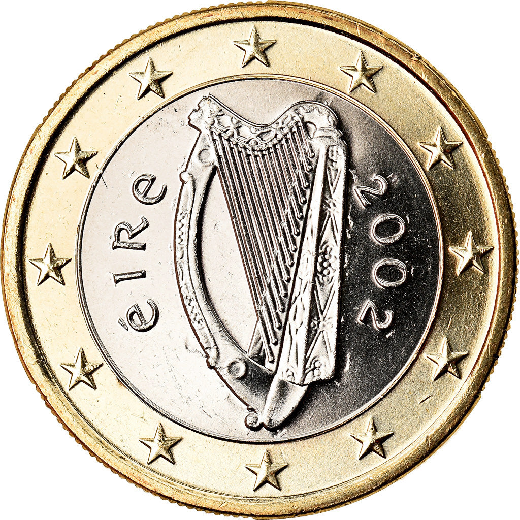 REPUBBLICA D’IRLANDA, Euro, 2002, Sandyford, SPL, Bi-metallico, KM:38