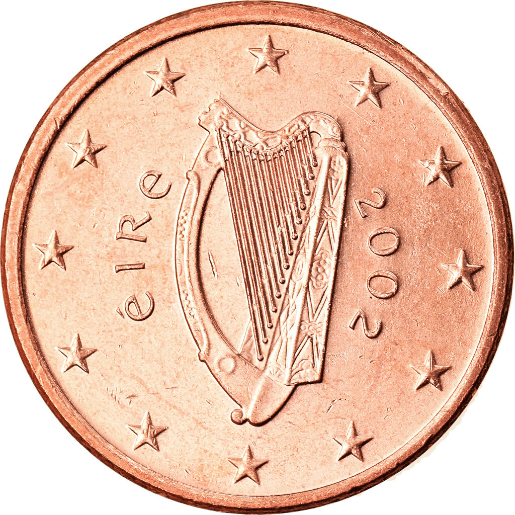 IRELAND REPUBLIC, 5 Euro Cent, 2002, Sandyford, TTB+, Copper Plated Steel, KM:34