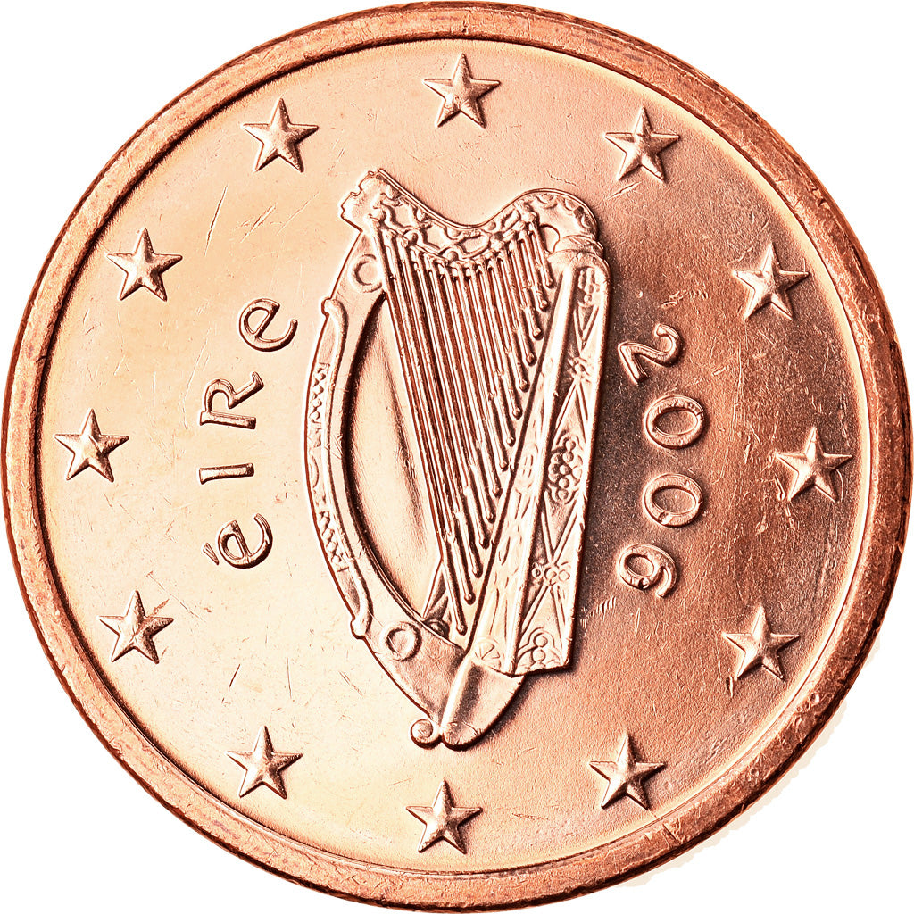 REPUBBLICA D’IRLANDA, 5 Euro Cent, 2006, Sandyford, BB+, Acciaio placcato