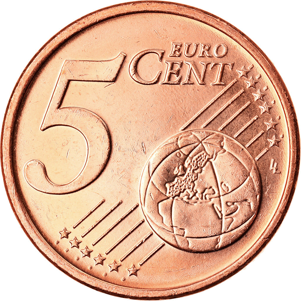 REPUBBLICA D’IRLANDA, 5 Euro Cent, 2006, Sandyford, BB+, Acciaio placcato