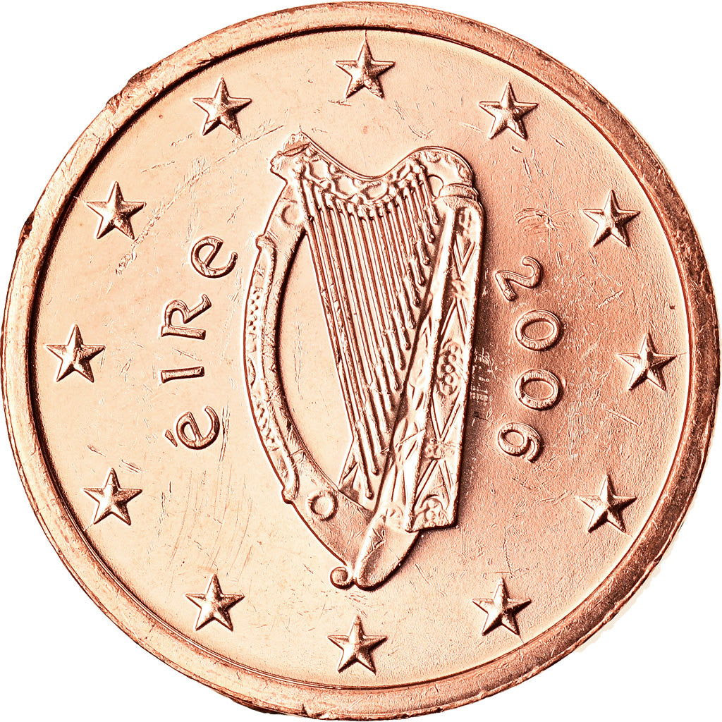 REPUBBLICA D’IRLANDA, 2 Euro Cent, 2006, Sandyford, BB+, Acciaio placcato