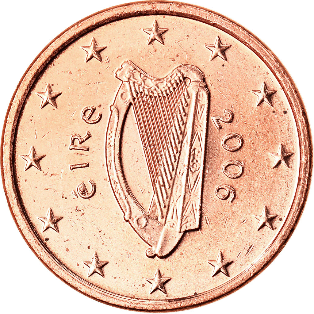 IRELAND REPUBLIC, Euro Cent, 2006, Sandyford, TTB+, Copper Plated Steel, KM:32