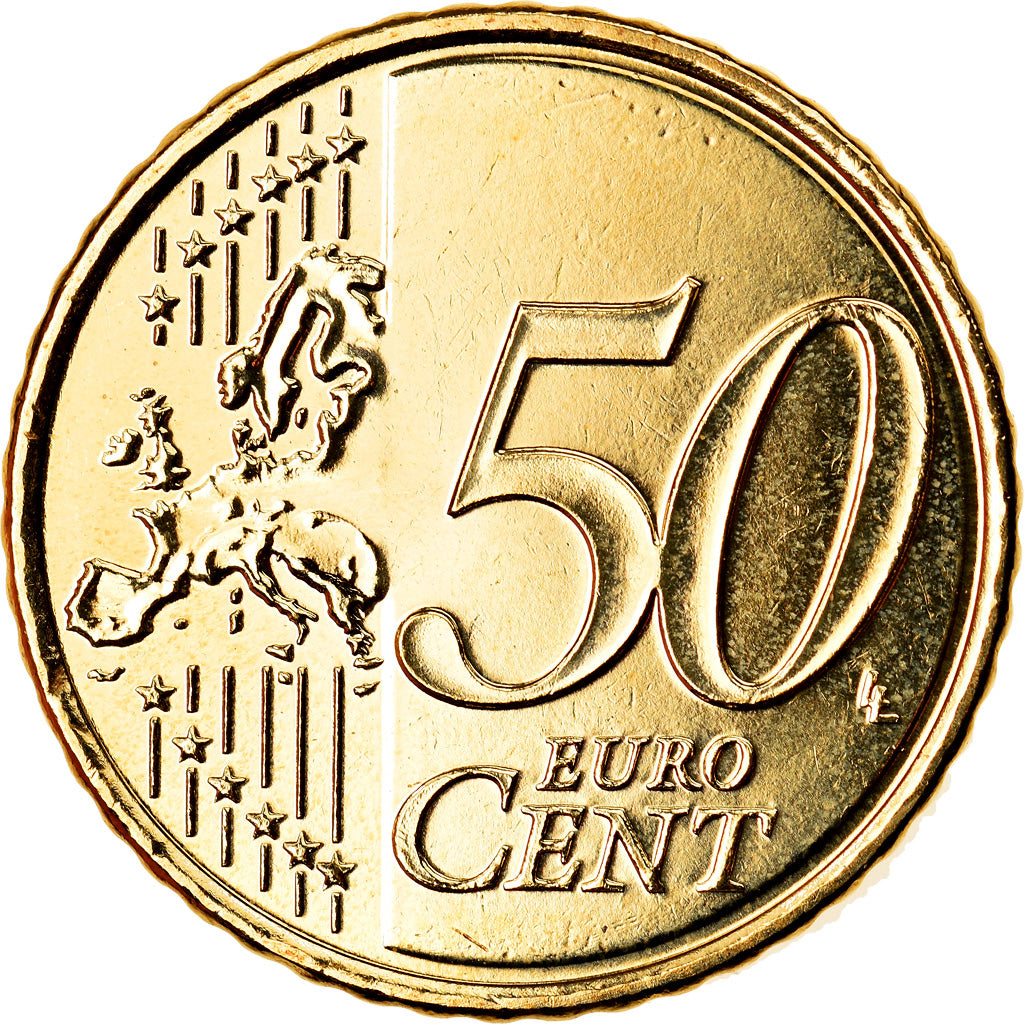 IRELAND REPUBLIC, 50 Euro Cent, 2016, Sandyford, MS(63), Brass
