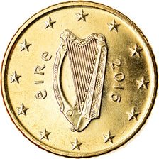 IRELAND REPUBLIC, 50 Euro Cent, 2016, Sandyford, MS(63), Brass