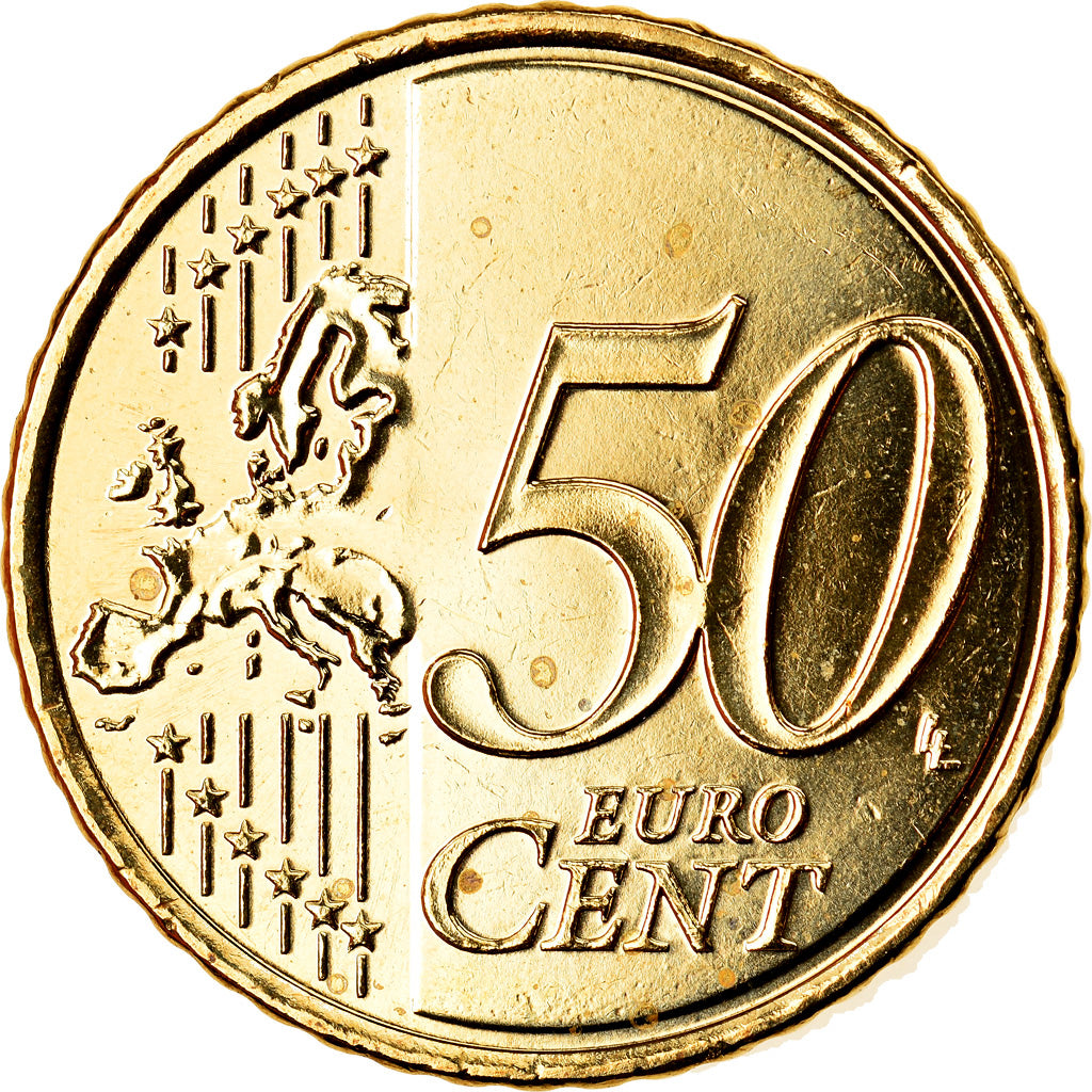 IRELAND REPUBLIC, 50 Euro Cent, 2016, Sandyford, MS(63), Brass