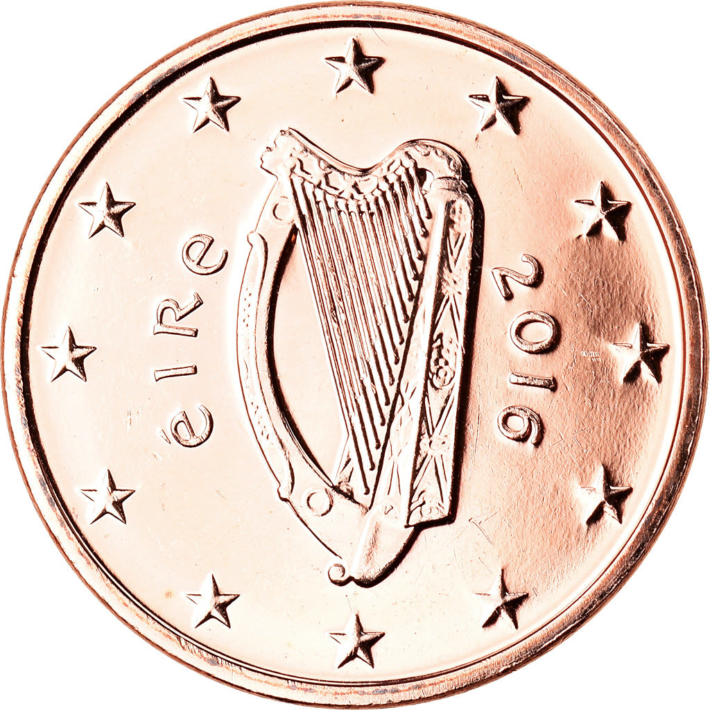 IRELAND REPUBLIC, Euro Cent, 2016, Sandyford, UNZ, Copper Plated Steel