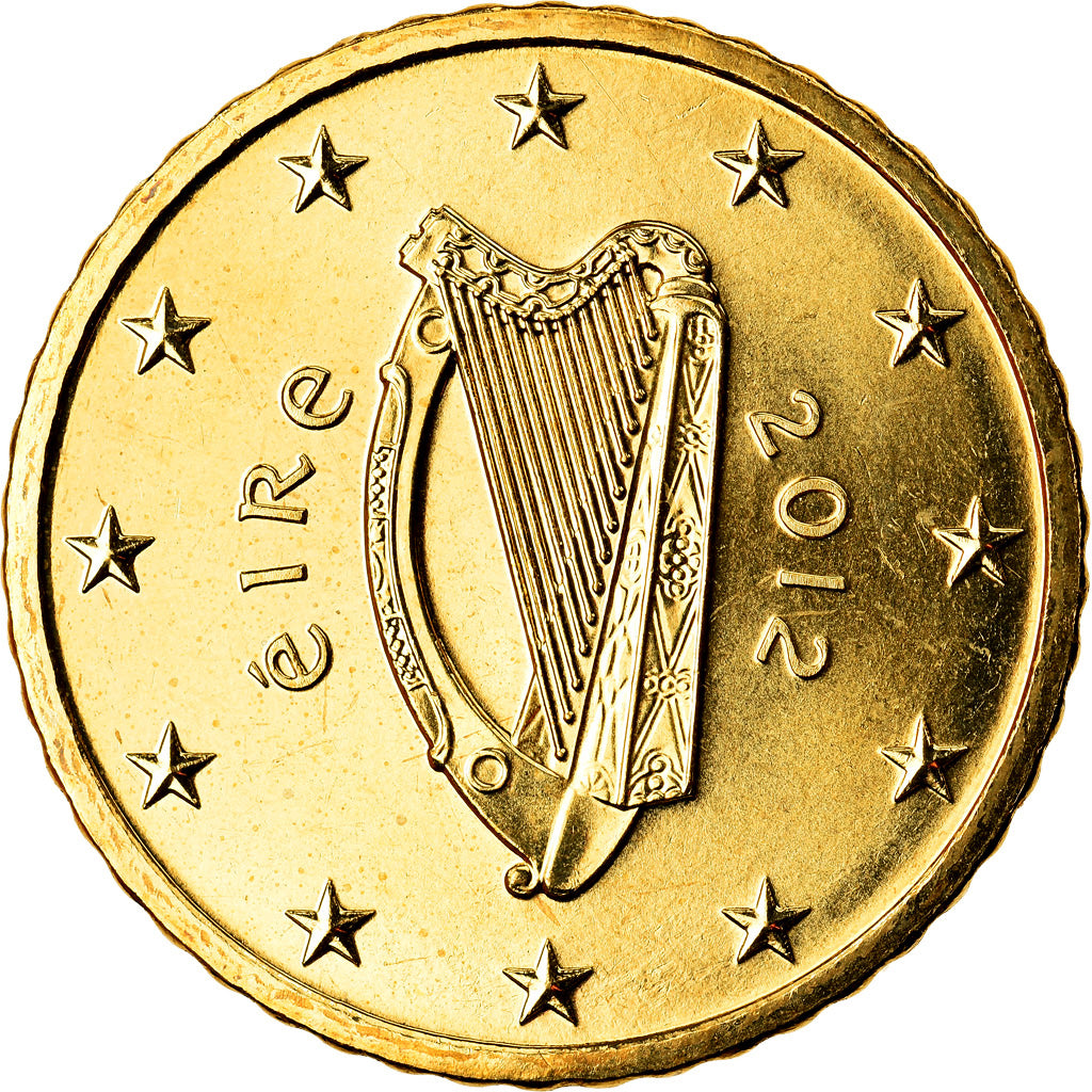 REPUBBLICA D’IRLANDA, 50 Euro Cent, 2012, Sandyford, SPL, Ottone, KM:49
