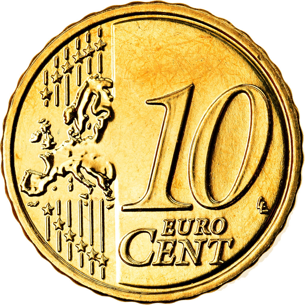 REPUBBLICA D’IRLANDA, 10 Euro Cent, 2012, SPL, Ottone, KM:47