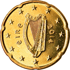 REPUBBLICA D’IRLANDA, 20 Euro Cent, 2014, Sandyford, SPL, Ottone, KM:New