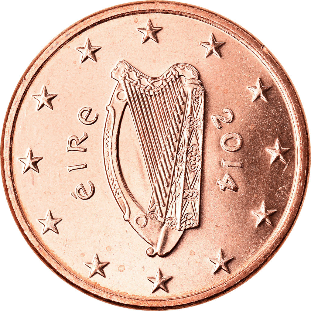 REPUBBLICA D’IRLANDA, 5 Euro Cent, 2014, Sandyford, SPL, Acciaio placcato