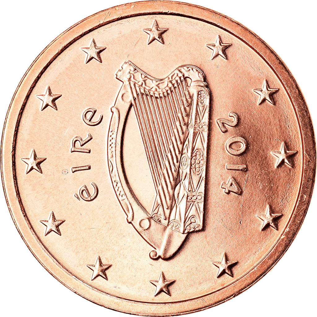REPUBBLICA D’IRLANDA, 2 Euro Cent, 2014, Sandyford, SPL, Acciaio placcato