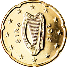IRELAND REPUBLIC, 20 Euro Cent, 2015, Sandyford, UNZ, Messing, KM:New
