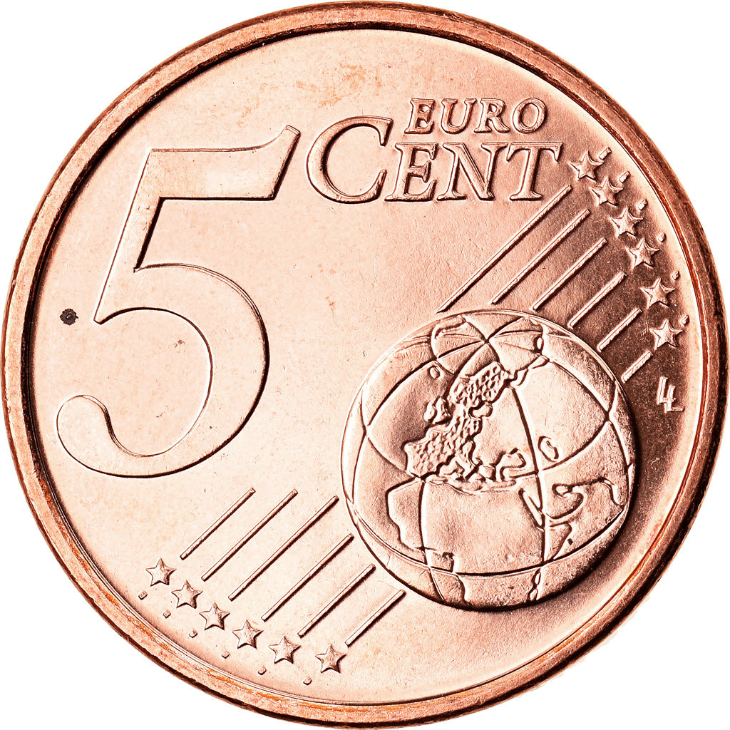 REPUBBLICA D’IRLANDA, 5 Euro Cent, 2015, Sandyford, SPL, Acciaio placcato