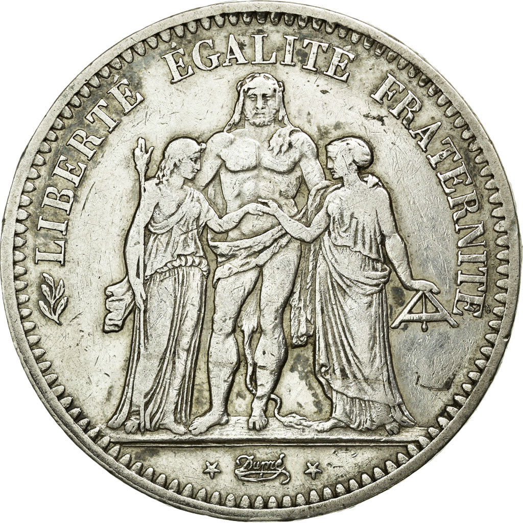 Monnaie, France, Hercule, 5 Francs, 1849, Paris, TTB, Argent, KM:756.1