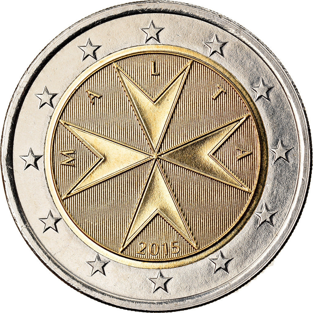 Malta, 2 Euro, 2015, MS(63), Bi-Metallic, KM:New