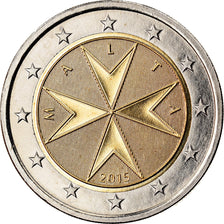 Malta, 2 Euro, 2015, SPL, Bi-metallico, KM:New
