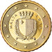 Malta, 10 Euro Cent, 2015, UNZ, Messing, KM:New
