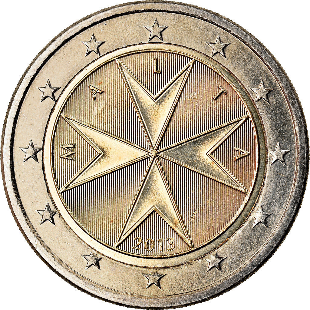 Malta, 2 Euro, 2013, UNC-, Bi-Metallic, KM:New