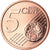 Malta, 5 Euro Cent, 2013, MS(63), Aço Cromado a Cobre, KM:New