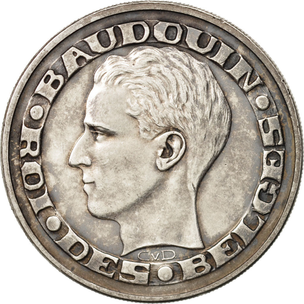 Coin, Belgium, 50 Francs, 50 Frank, 1958, EF(40-45), Silver, KM:150.1