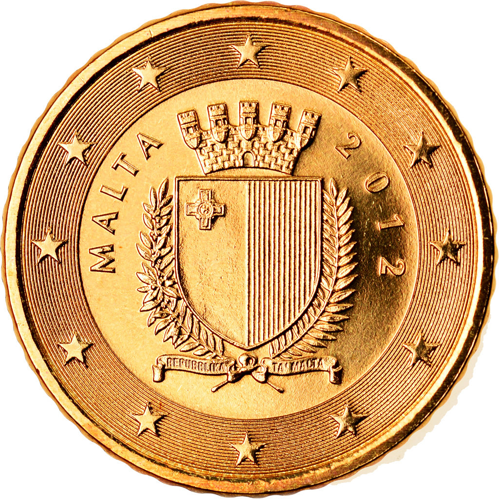 Malta, 50 Euro Cent, 2012, Paris, BU, MS(65-70), Brass, KM:130