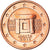Malta, 5 Euro Cent, 2012, Paris, BU, MS(65-70), Aço Cromado a Cobre, KM:127